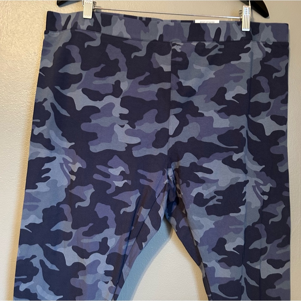 NWT Style & Co Sz 3X Women’s Blue Camouflage Full Length Leggings! - Picture 2 of 11